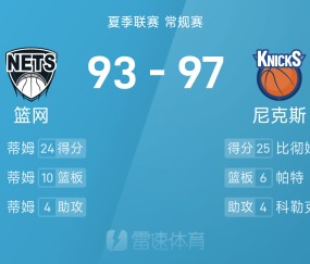开云官网-夏季联赛战报：比彻姆25分，蒂姆24分10板，尼克斯97-93险胜篮网