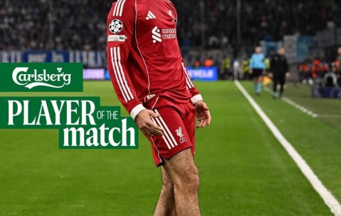 开云下载-实至名归，索博斯洛伊当选与马赛一役利物浦队内最佳球员